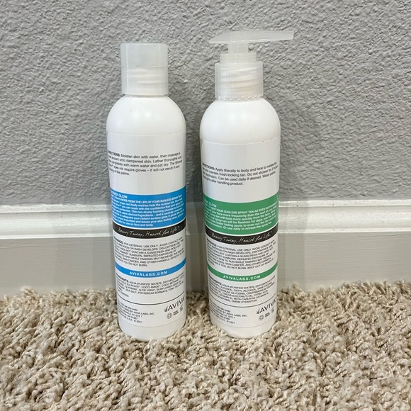 Spray Tanners Rejoice!! Set of Aviva Shower Glow & Skin Glow! Almost new! - Picture 2 of 6